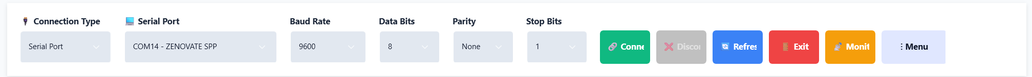 Windows serial connection